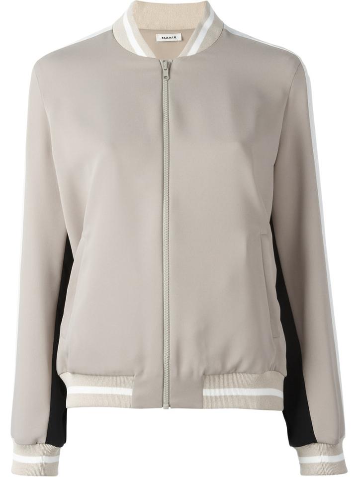 P.a.r.o.s.h. Bomber Jacket, Women's, Size: Xs, Nude/neutrals, Polyester/viscose/polyamide