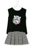 Lapin House Tiger Print Dress Set, Girl's, Size: 14 Yrs, Black