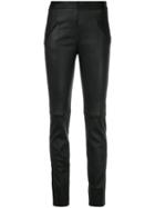 Maison Ullens Textured Skinny Trousers - Black