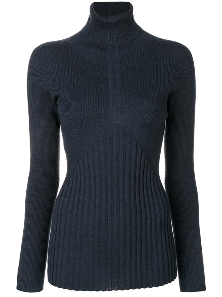 D.exterior Turtle Neck Jumper - Blue