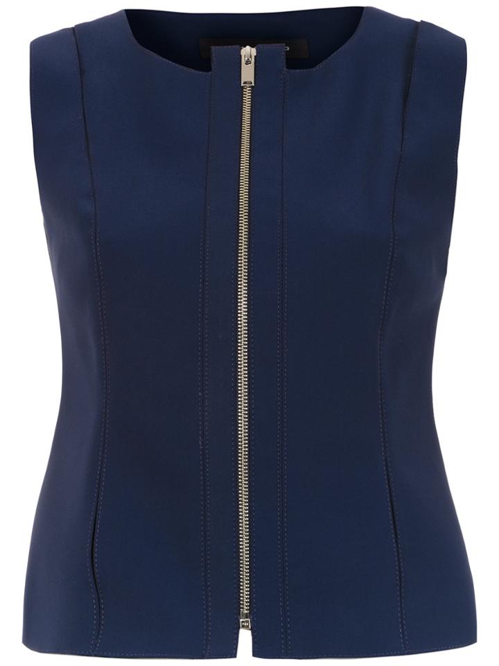 Gloria Coelho Zipped Waistcoat - Blue