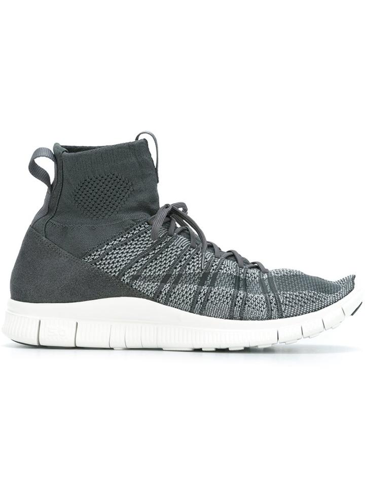Nike 'free Flyknit Mercurial' Hi-top Sneakers