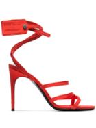 Off-white Ziptie Sandals - Orange