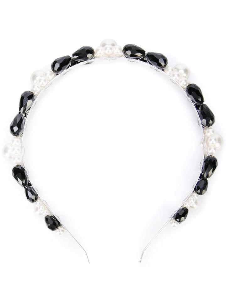 Simone Rocha Embellished Headband - Black