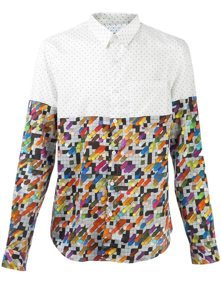Basso & Brooke Geometric Print Shirt
