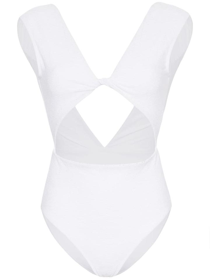 Beth Richards Twist Neck Swimsuit - White