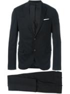 Neil Barrett Two Piece Suit, Men's, Size: 52, Black, Polyester/spandex/elastane/viscose/virgin Wool