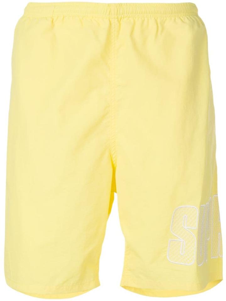 Supreme Logo Applique Water Short - Yellow