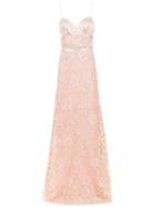 Tufi Duek Lace Long Dress - Pink