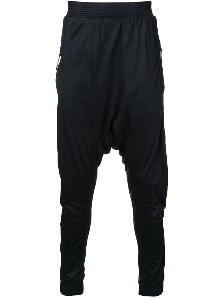 11 By Boris Bidjan Saberi Tracksuit Pants, Men's, Size: Medium, Black, Cotton