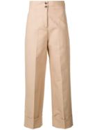 Twin-set High Rise Straight Legs - Neutrals
