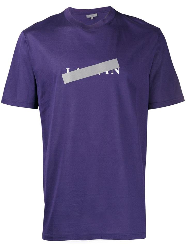 Lanvin Logo Print T-shirt - Blue