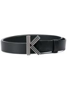 Kenzo K Buckle Belt - Black