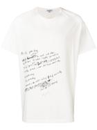 Yohji Yamamoto Basic Print T-shirt - White