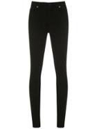 7 For All Mankind The High Waist Skinny - Black