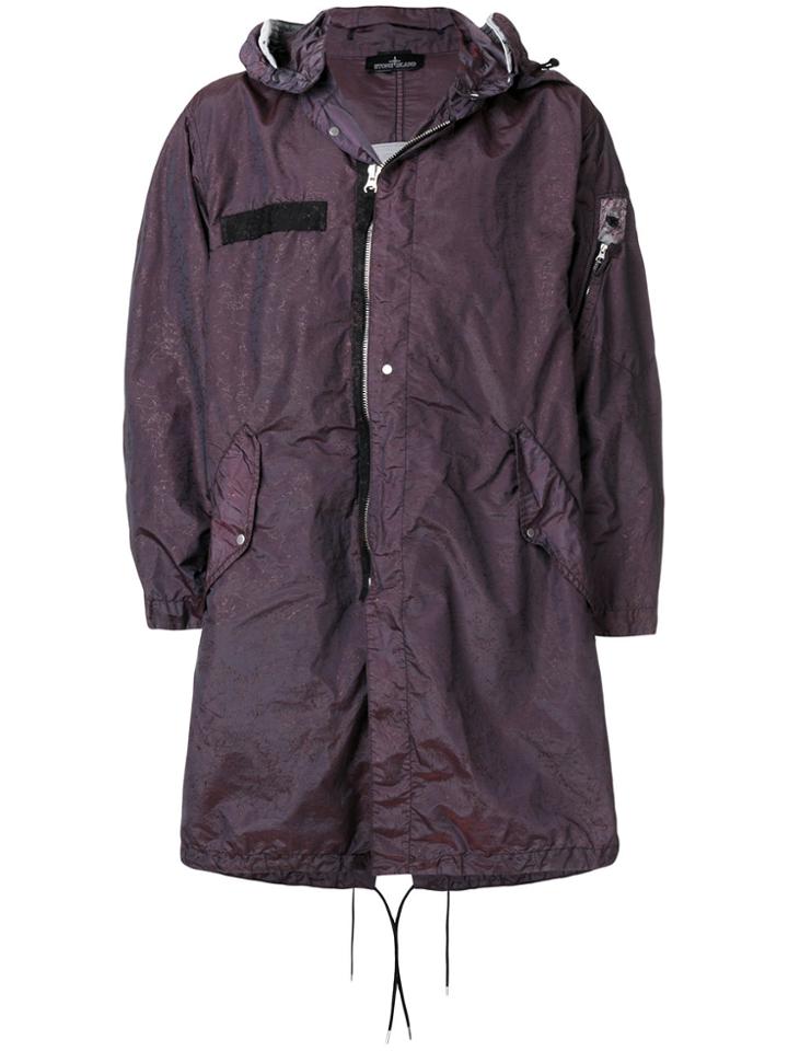 Stone Island Shadow Project Hooded Jacket - Pink & Purple