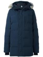 Canada Goose Hood Detail Padded Coat, Women's, Size: Small, Blue, Polyester/cotton/nylon/feather Down