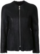 Isabel Marant Collarless Jacket, Women's, Size: 36, Black, Lama Fur