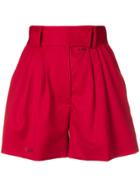 Styland High Rise Shorts - Red