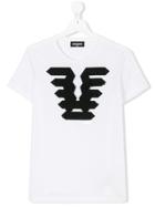 Dsquared2 Kids Button Detail T-shirt - White