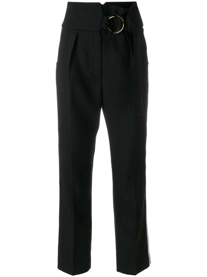 Petar Petrov Side Striped Trousers - Black