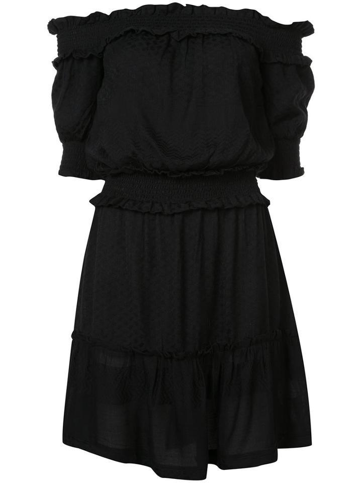 Cecilie Copenhagen - Off-shoulder Dress - Women - Viscose - 1, Black, Viscose