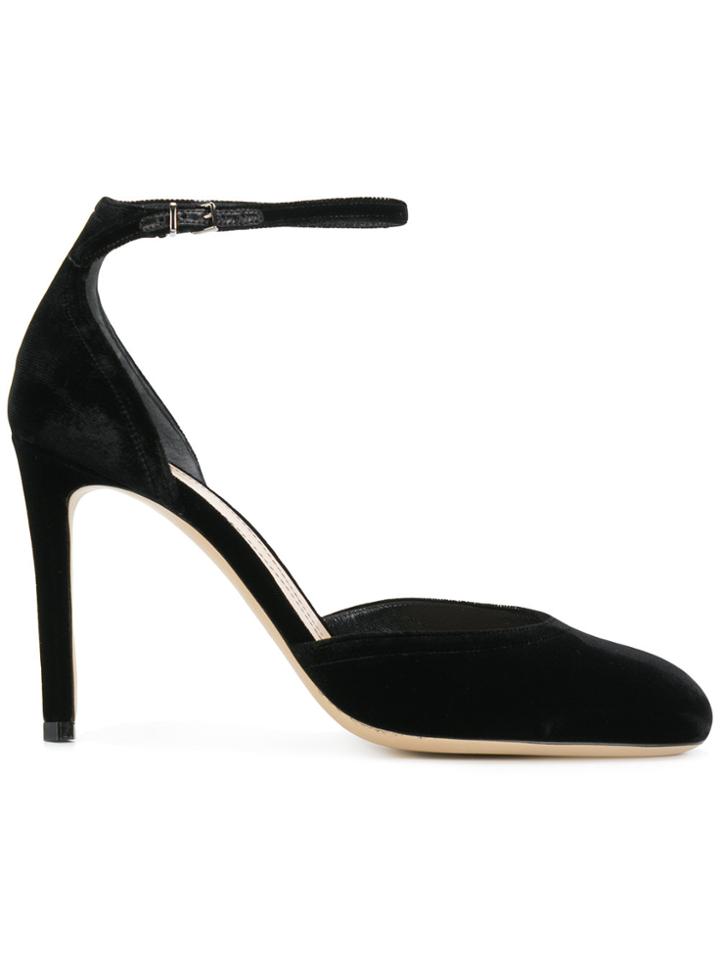 Giorgio Armani Ankle Strap Pumps - Black