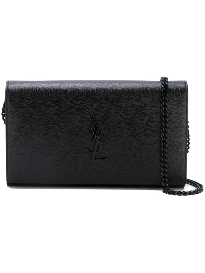 Saint Laurent 'monogram' Chain Clutch, Women's, Black