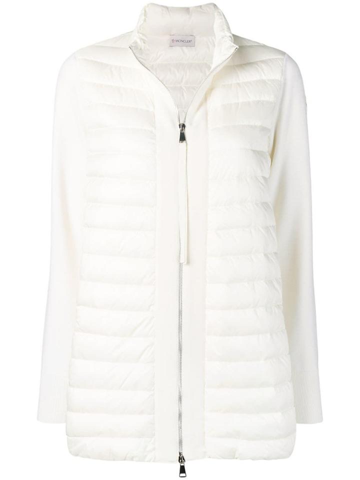 Moncler White Padded Jacket - Neutrals