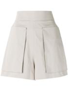 Vivienne Westwood Anglomania - A-line Shorts - Women - Cotton/spandex/elastane - 42, Nude/neutrals, Cotton/spandex/elastane