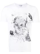 Alexander Mcqueen White London Map Skull T Shirt