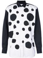 Comme Des Garçons Shirt Dots Appliquéd Shirt - Black