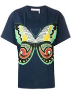 See By Chloé Butterfly Print T-shirt - Blue
