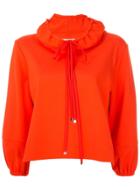 Tibi Stretch Knit Anorak Top - Red