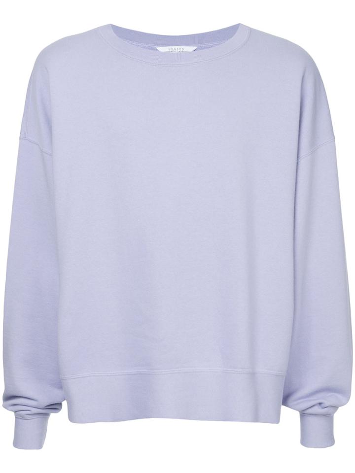 Unused Dropped Shoulders Sweater - Pink & Purple