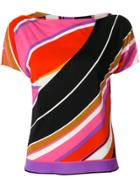 Emilio Pucci Printed Stripe Blouse - Multicolour