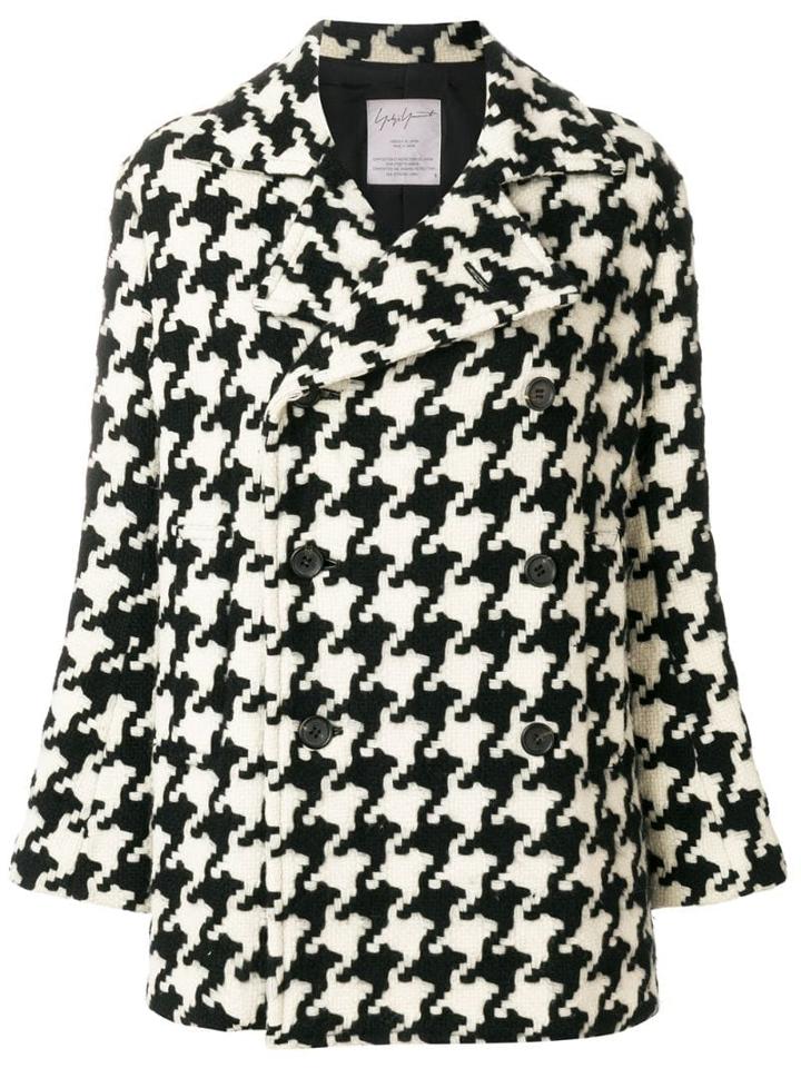 Yohji Yamamoto Pre-owned Houndstooth Double Breasted Jacket -