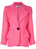 Yves Saint Laurent Vintage Long Sleeve Jacket, Women's, Size: 44, Pink/purple