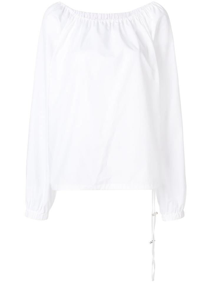 Cédric Charlier Boat Neck Shirt - White