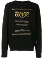 Versace Jeans Couture Metallic Print Sweatshirt - Black
