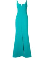 Likely Sweetheart Neck Long Dress, Women's, Size: 6, Blue, Polyester/rayon/spandex/elastane