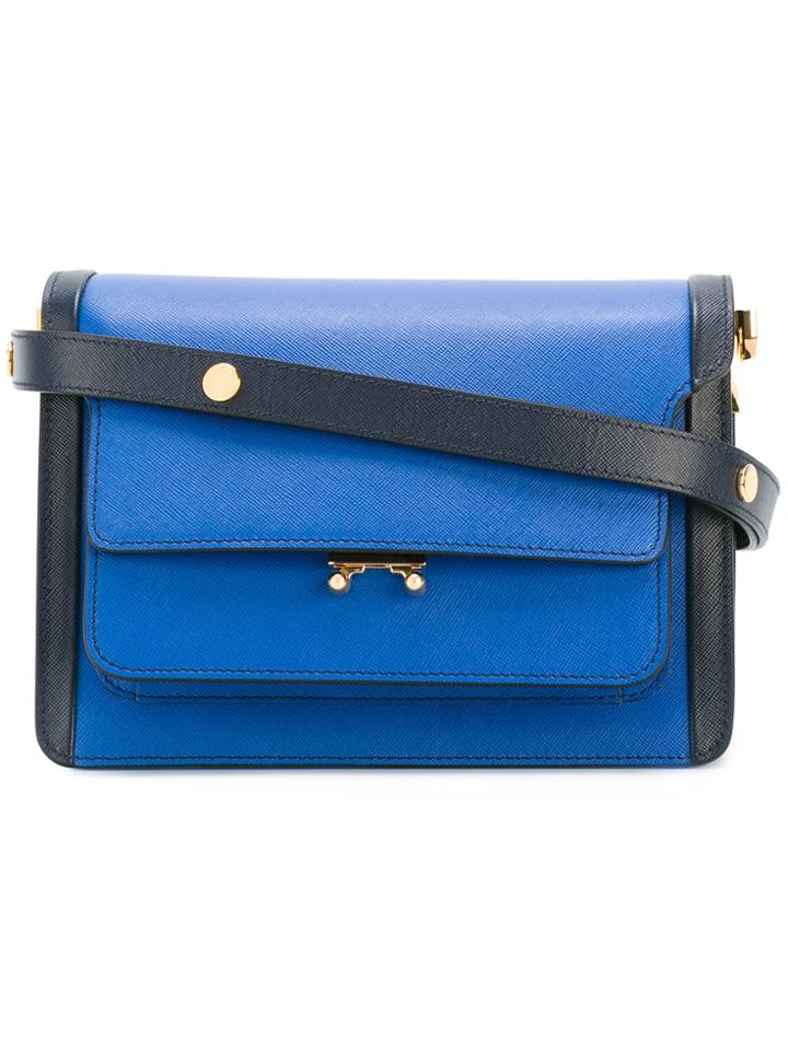 Marni Trunk Crossbody Bag - Blue