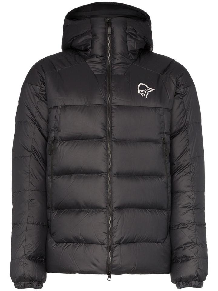 Norrona Logo Print Hooded Jacket - Black