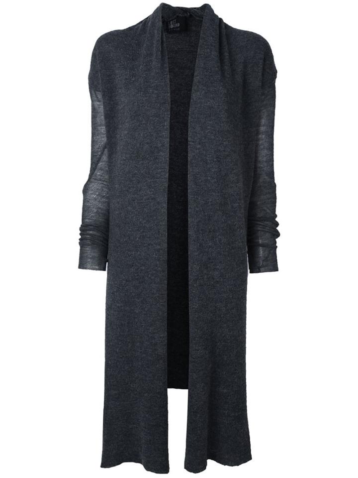 Lost & Found Ria Dunn Ribbed Cardigan, Women's, Size: Medium, Grey, Polyamide/alpaca
