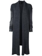Lost & Found Ria Dunn Ribbed Cardigan, Women's, Size: Medium, Grey, Polyamide/alpaca