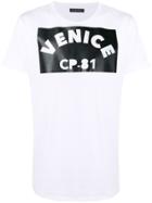 Christian Pellizzari Venice Stamp T-shirt - White