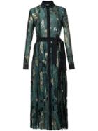 Emanuel Ungaro Leaf Print Shirt Dress