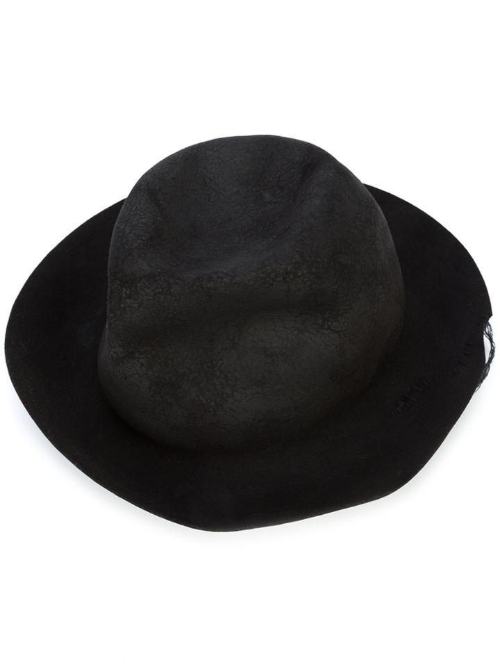 Horisaki Design & Handel Grained Bowler Hat - Black