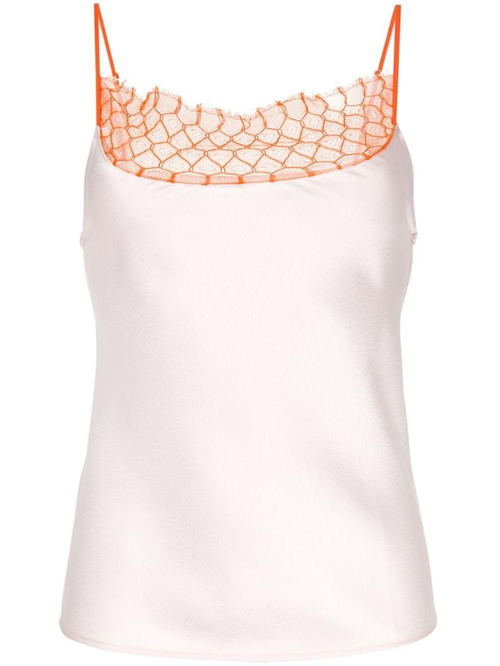 Christopher Esber Lace-trimmed Satin Camisole - Pink