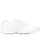 Y-3 Mesh Panel Sneakers, Men's, Size: 8, White, Cotton/leather/rubber